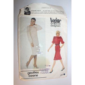 CUT Vogue 2747 sewing pattern Geoffrey Beene dress
